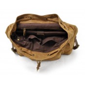 P06 WAX OUTDOOR 2 SCOUT™ Tradycyjny plecak z woskowanej bawełny + skóra naturalna. A4 - 4 kolory